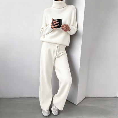 Women's Soft-Touch Turtleneck Two-Piece Set