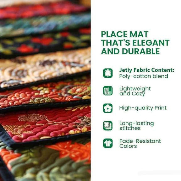 Winter Birdhouse Quilted Placemat Home Decor Ideas Valentine’s Day Gifts For Her