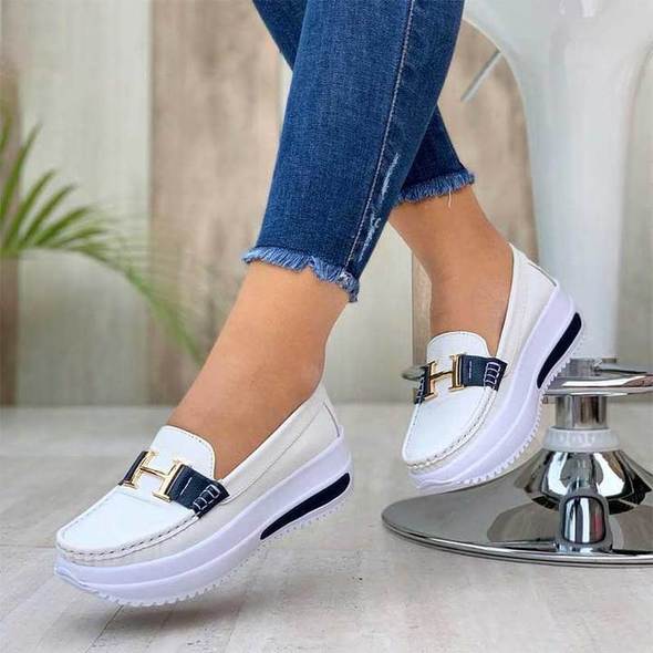 Women's Comfortable Platform Loafers