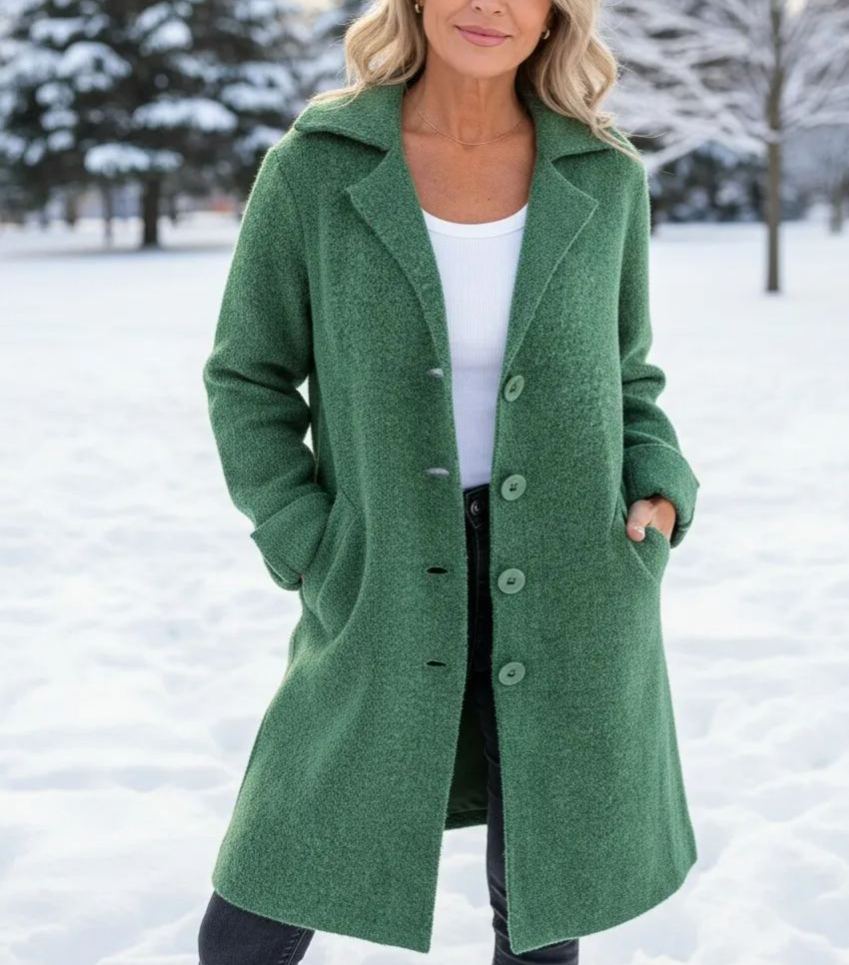 NEW🔥 Wool Casual Lapel Single Breasted Long Coat