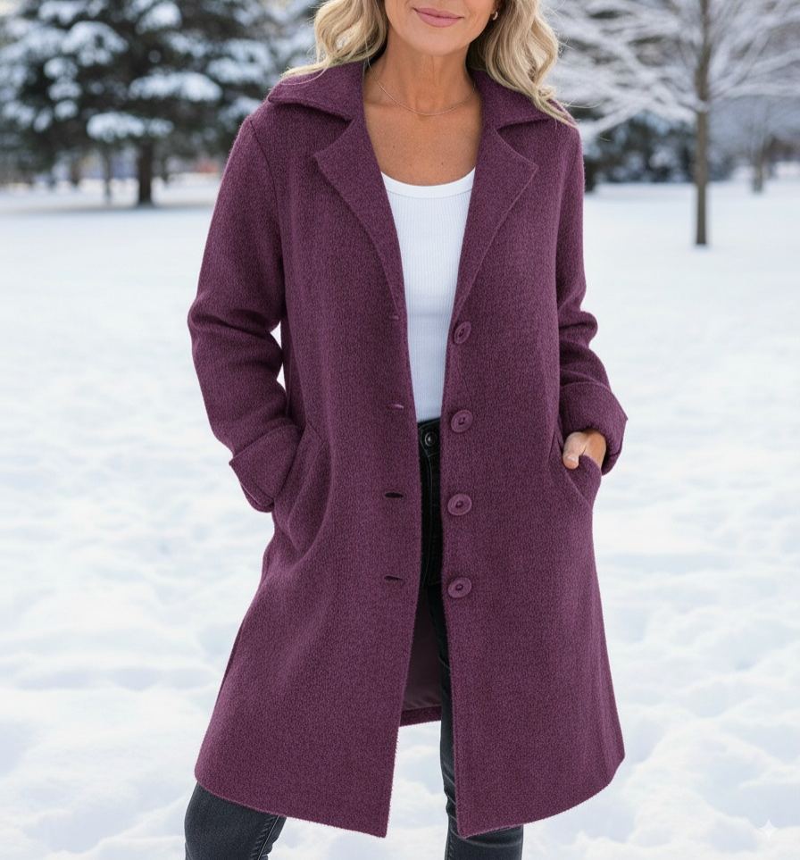 NEW🔥 Wool Casual Lapel Single Breasted Long Coat