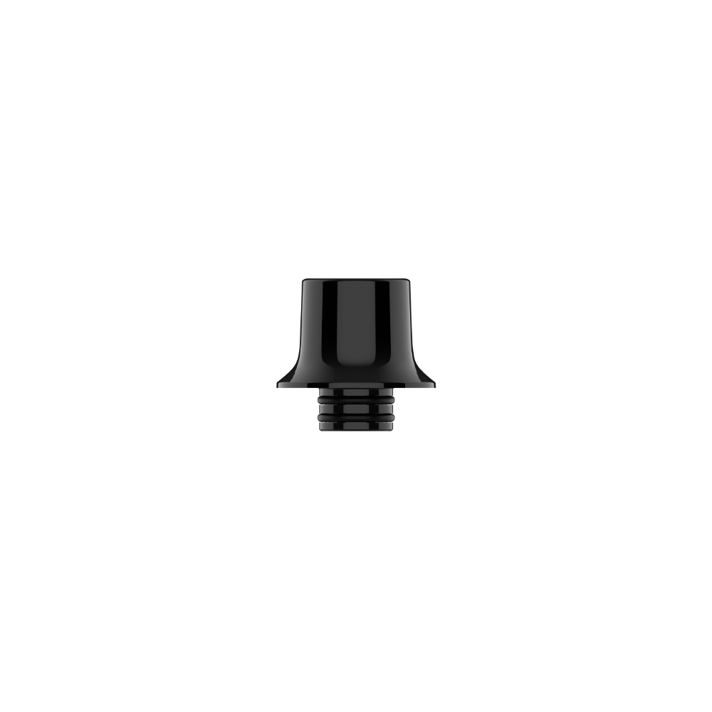 Black ARMOUR G Series Drip Tip by VAPORESSO, DTL and MTL options, designed for a comfortable vaping experience.