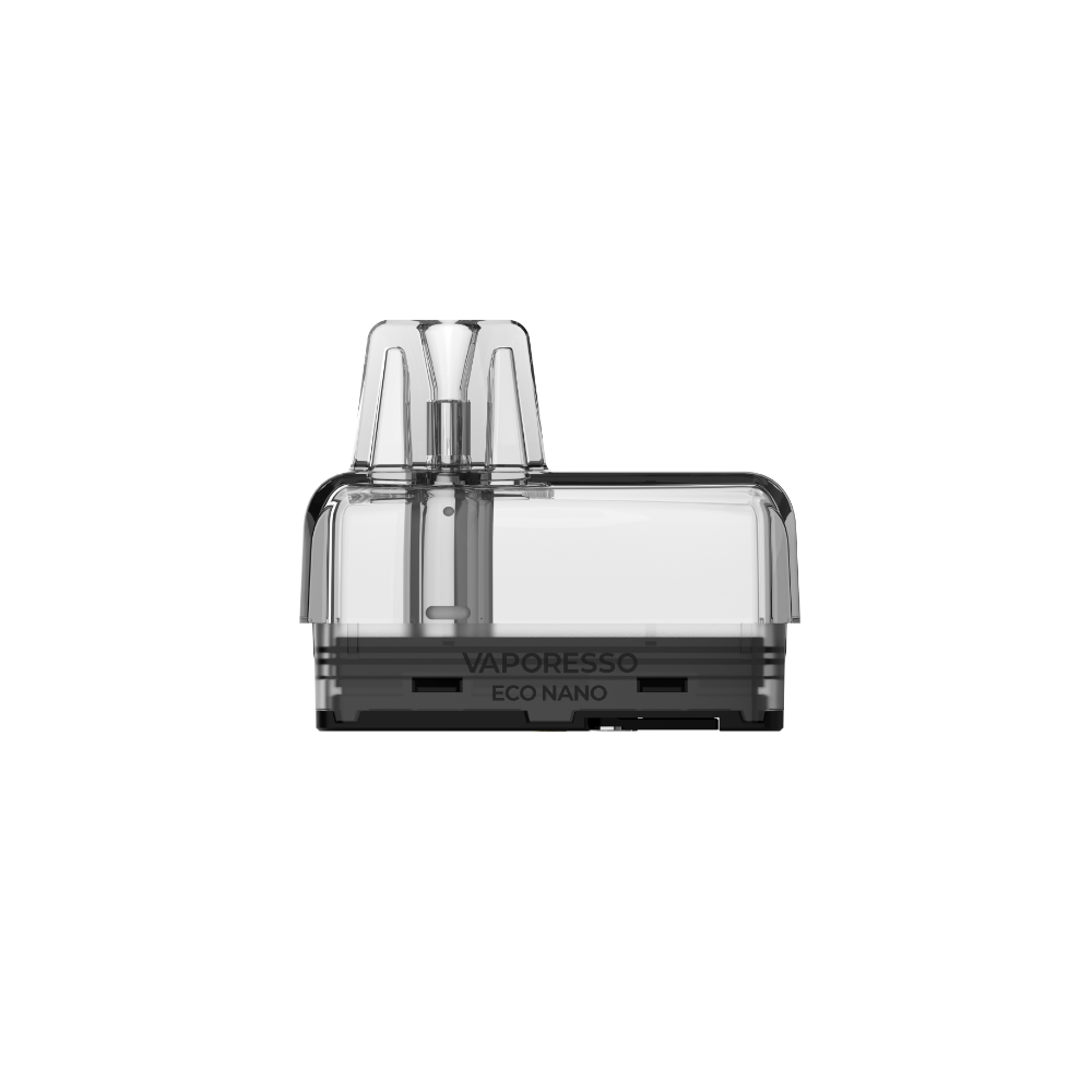 VAPORESSO ECO NANO pod clear, 6ml capacity, showcasing branding
