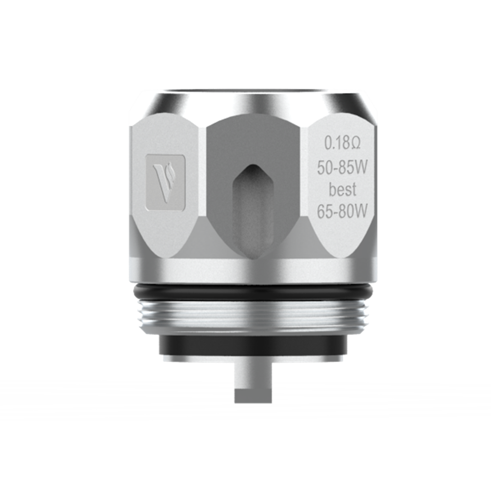 Vaporesso GT Core 0.18惟 coil for NRG Tank, silver metal with hexagonal design, 65-80W best performance