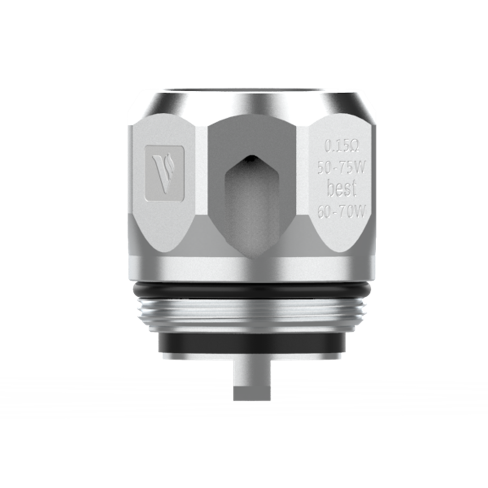 Vaporesso GT Core Coil 0.15惟, best 60-70W, silver metal with hexagonal design, for NRG, Cascade Tanks