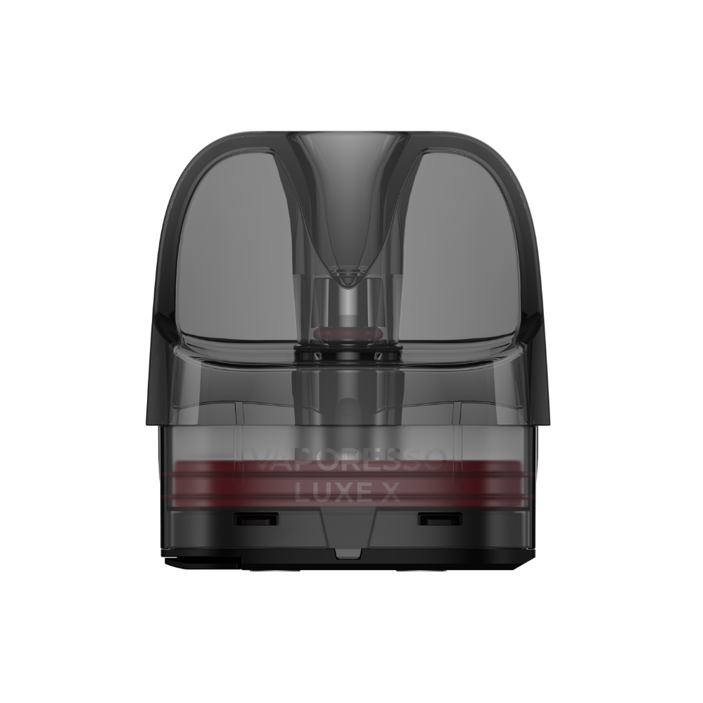 Vaporesso LUXE X Pod with visible e-liquid, transparent design, LUXE X series
