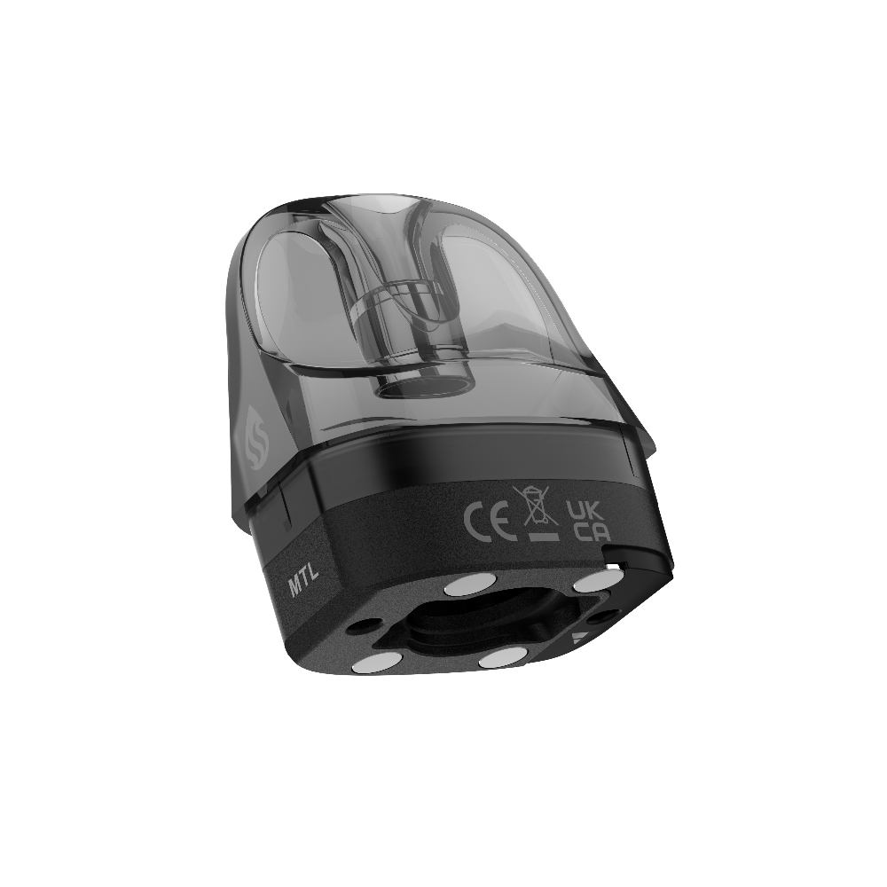 VAPORESSO LUXE XR MTL Pod - Black base, transparent top for Mouth-to-Lung vaping