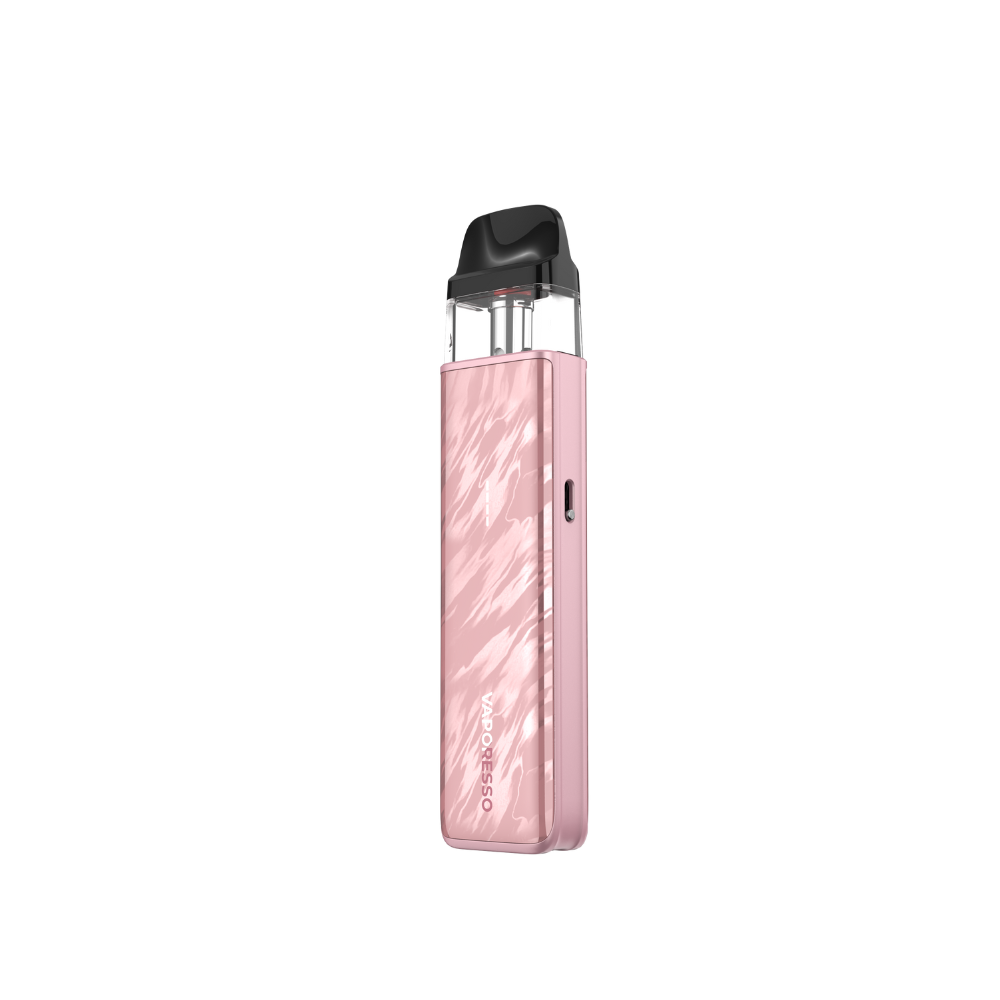 VAPORESSO XROS 5 Mini in rose pink with marbled design, MTL vape device