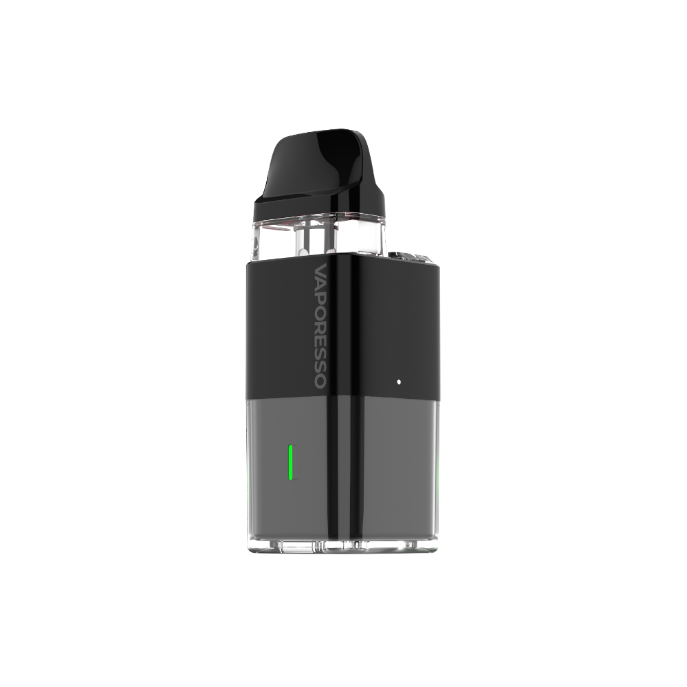VAPORESSO XROS Cube MTL vape device with black and grey design, featuring COREX technology.