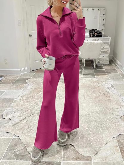2024 Fall Trendy Outfits Oversized Two Piece Sweatsuit