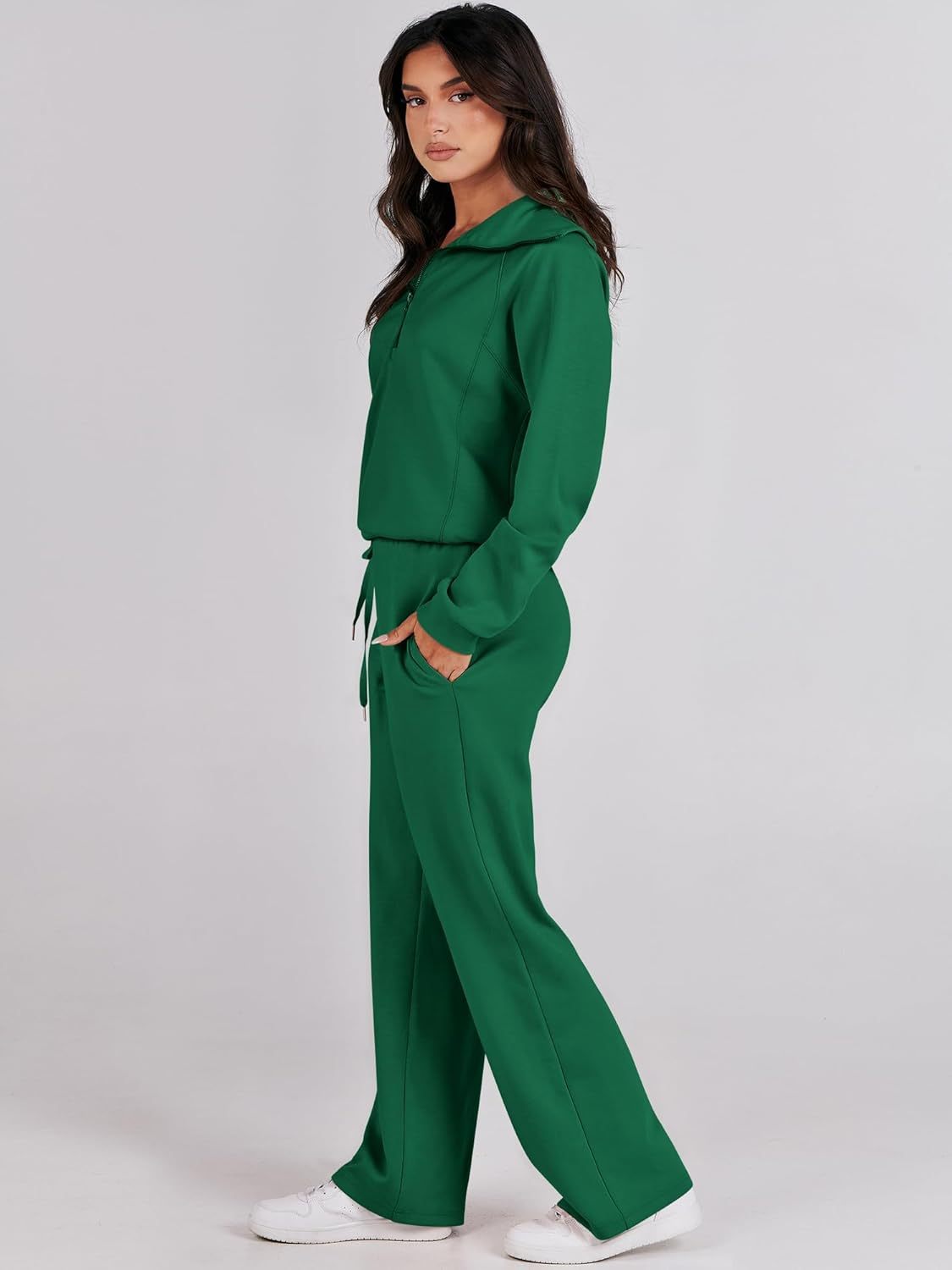 2024 Fall Trendy Outfits Oversized Two Piece Sweatsuit