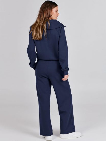 2024 Fall Trendy Outfits Oversized Two Piece Sweatsuit