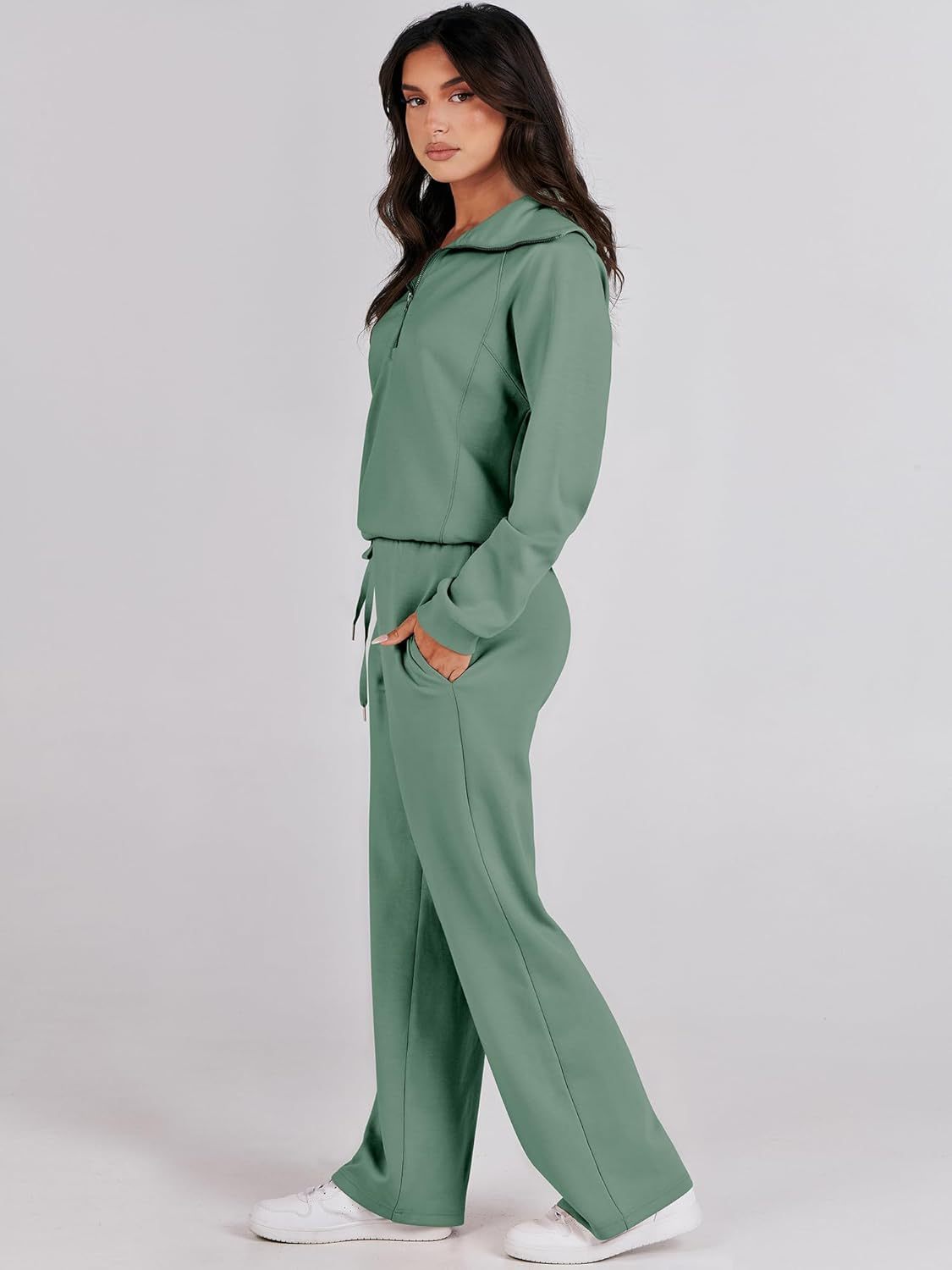 2024 Fall Trendy Outfits Oversized Two Piece Sweatsuit