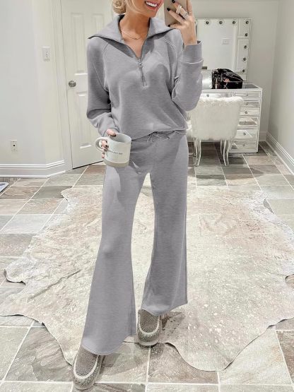 2024 Fall Trendy Outfits Oversized Two Piece Sweatsuit