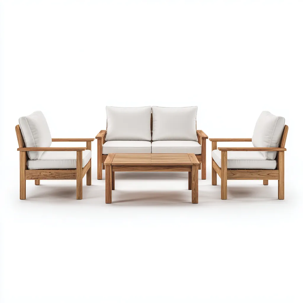 Divani Da Esterno Set 3 Pezzi Legno 150x80x85 Cm Legno-Bianco Uso Esterno Stile Moderno-Nichesta