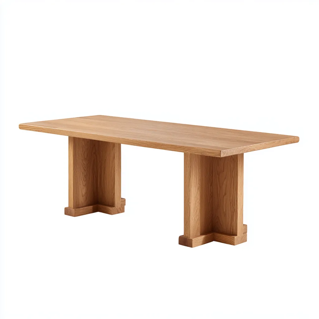 Tavolo Da Pranzo Rettangolare Legno Massello 180X90X76 Cm - Naturale - Design Moderno-Nichesta
