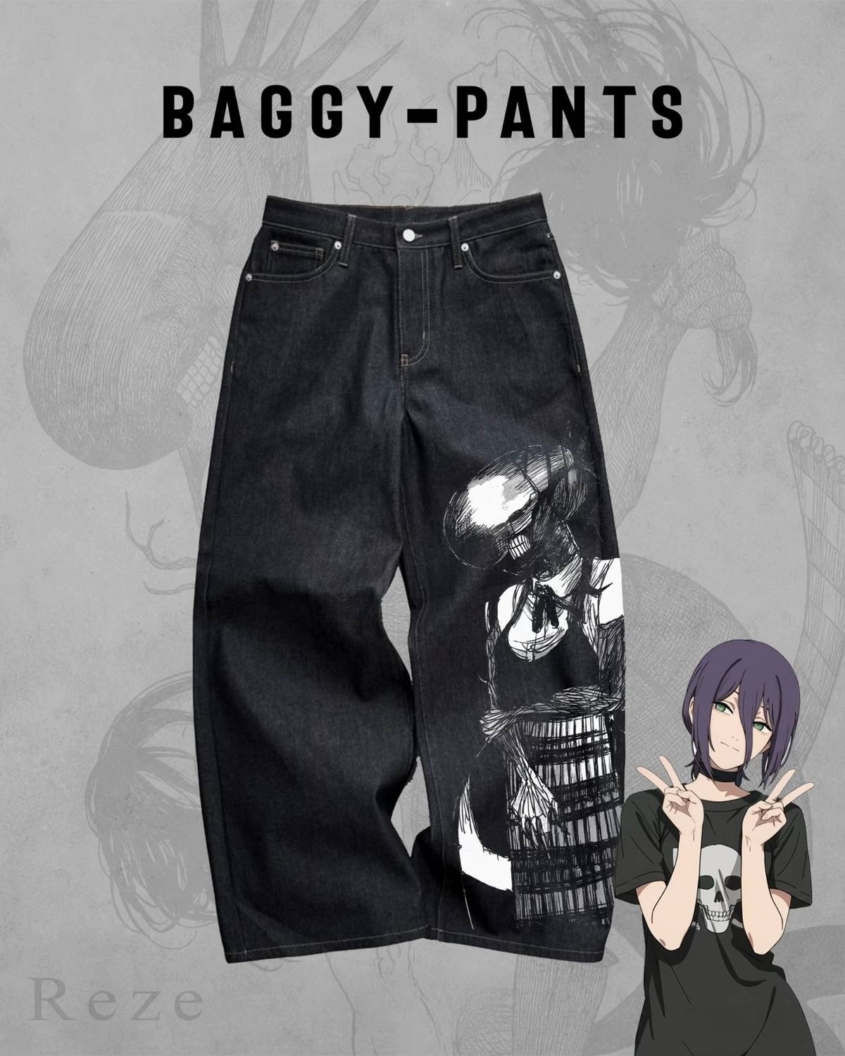 BOMB DEVIL JEANS | CHAINSAW MAN