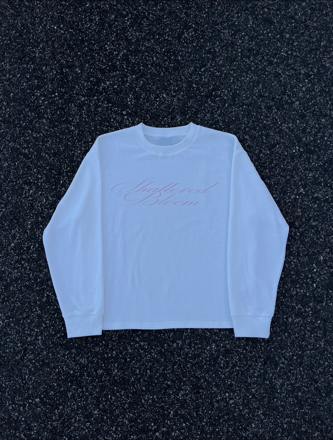 SHATTERED BLOOM WAFFLE KNIT | BLEACH