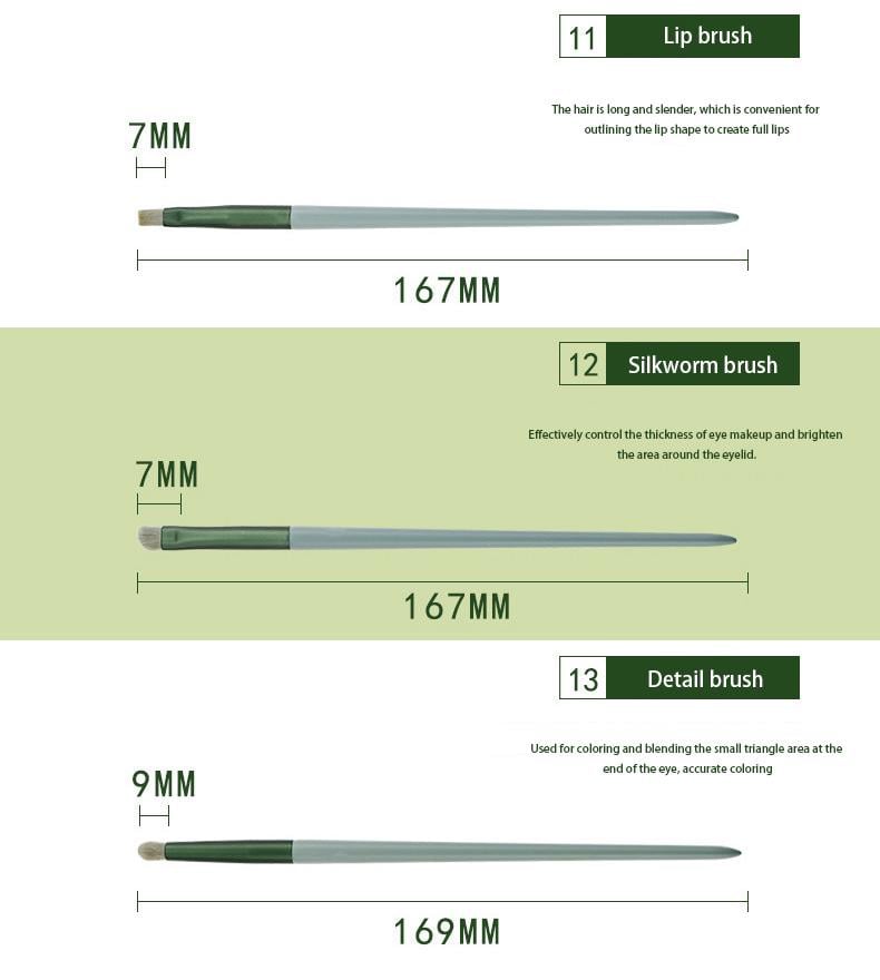 🔥13-Pc Professional Makeup Brush Kit – Soft Synthetic Hair for Face & Eyes – Travel-Friendly