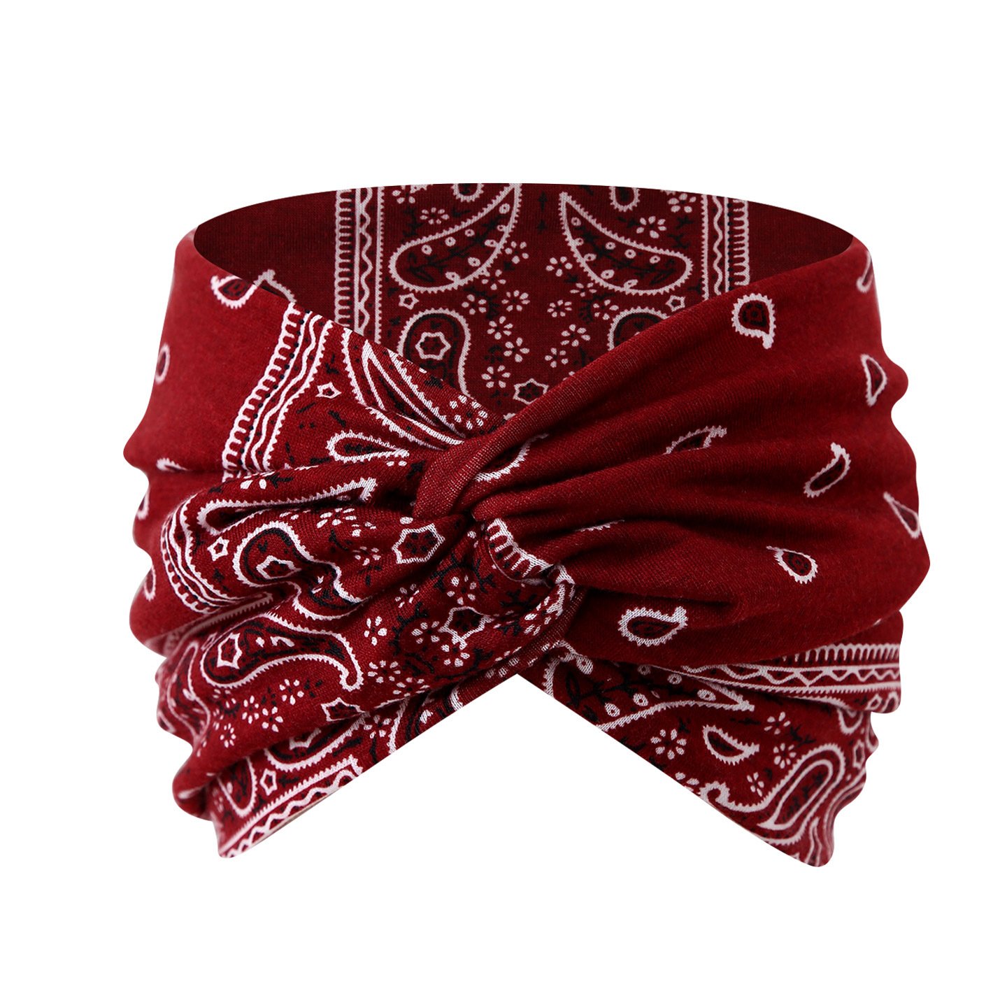 Bohemian style paisley sports headband