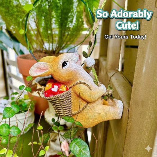 Climbing Rabbit Ornament
