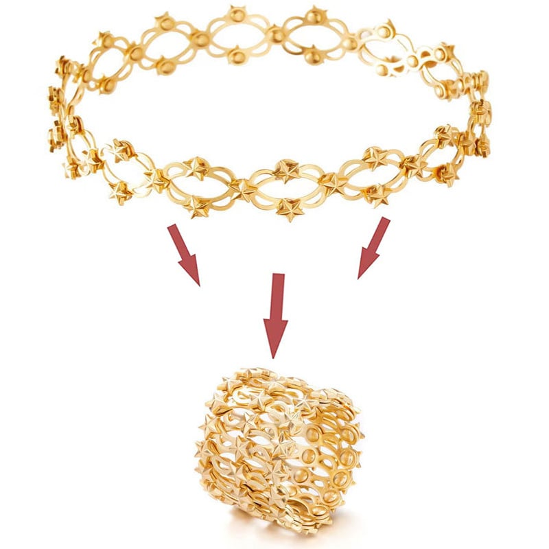 ⏰Magic 2 in 1 Foldable Ring Bracelet