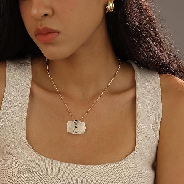 🤠 Handmade Western CowTag Initial Necklace ✨Your Story in 14K Gold Plated Perfection