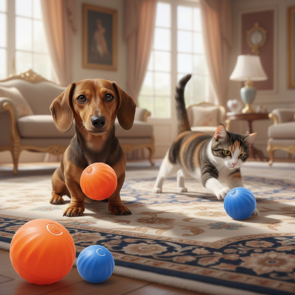 Pet Bounce Ball for Cats & Dogs