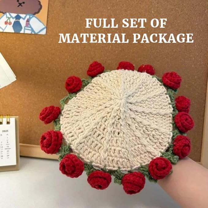 Crochet Flower Blanket Coasters
