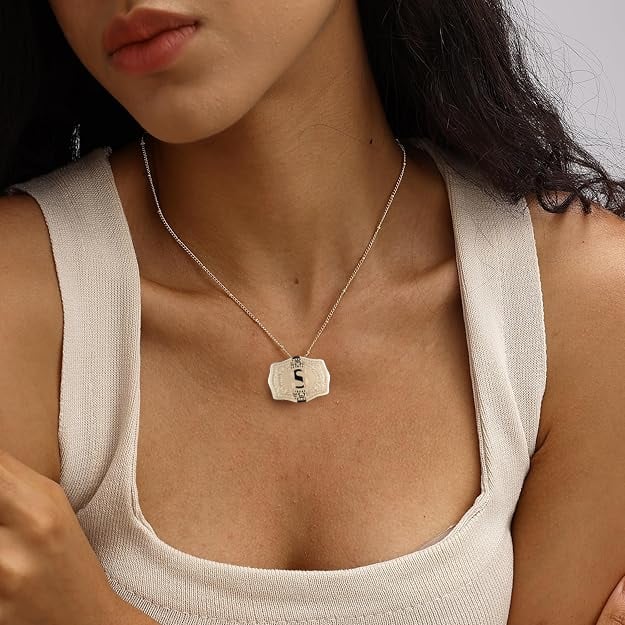 🤠 Handmade Western CowTag Initial Necklace ✨Your Story in 14K Gold Plated Perfection