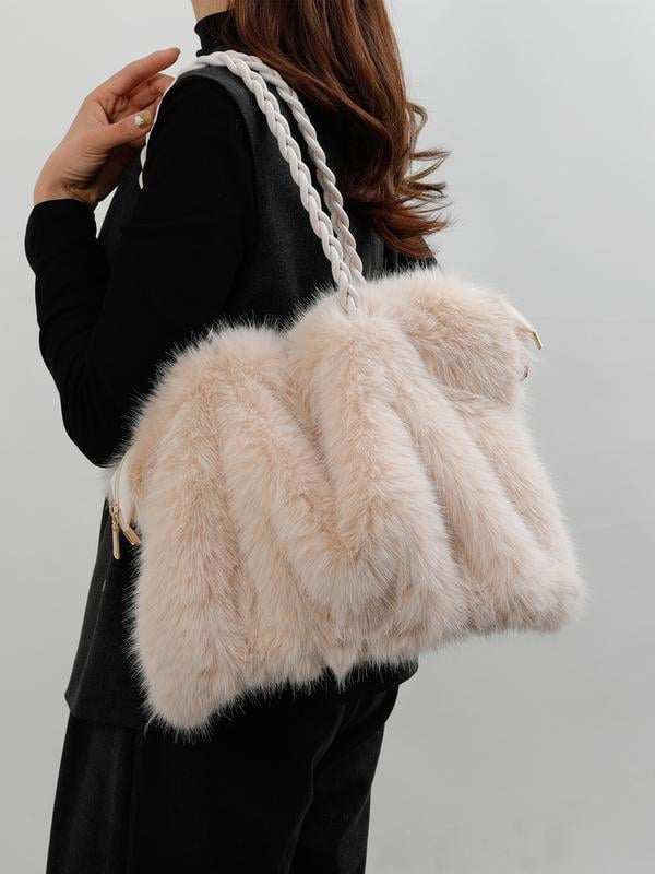 🍂New fashion trend retro plush bag 👜 Crossbody Chain Bag