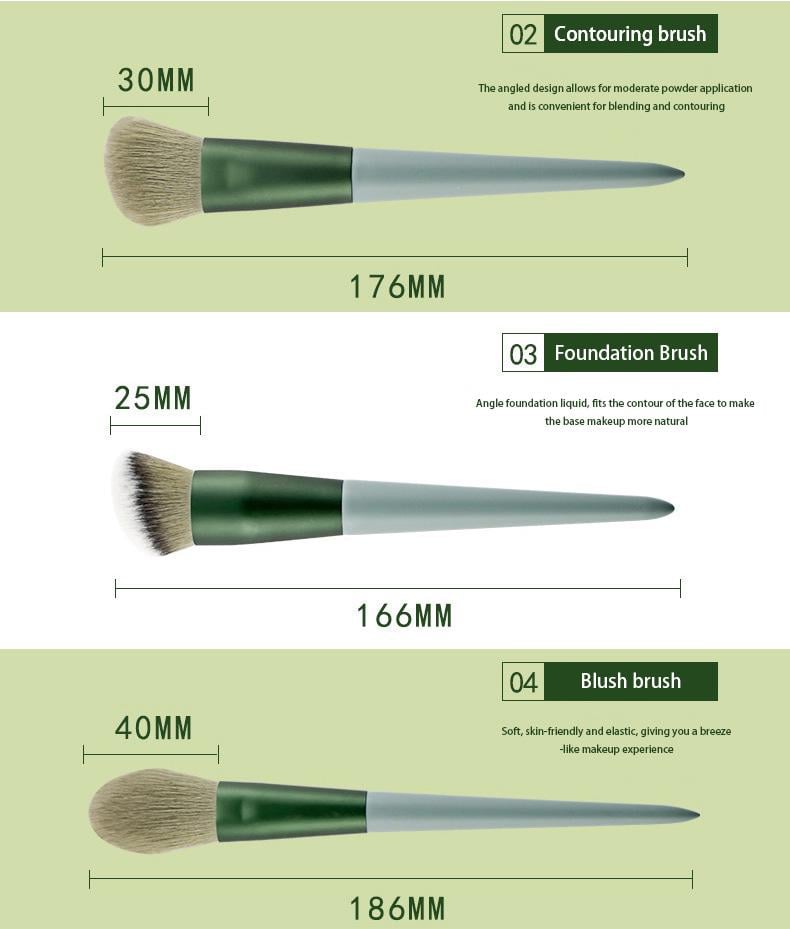 🔥13-Pc Professional Makeup Brush Kit – Soft Synthetic Hair for Face & Eyes – Travel-Friendly