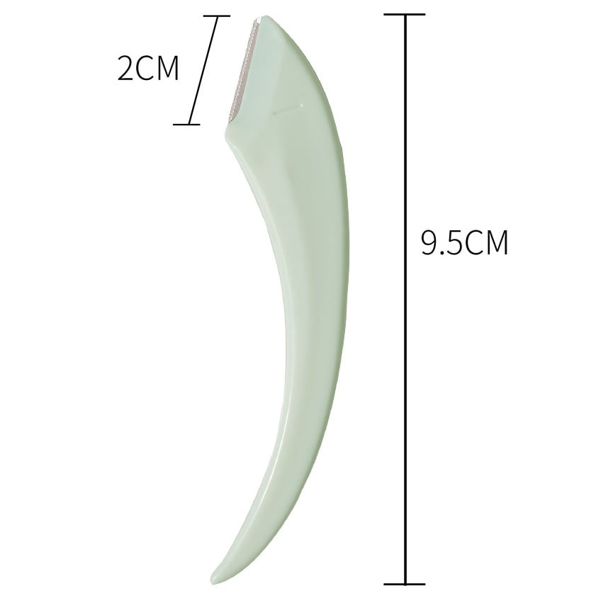 ⚡Beginner's Safety Eyebrow Razor - Stainless Steel Crescent Blade with Micro-Guard