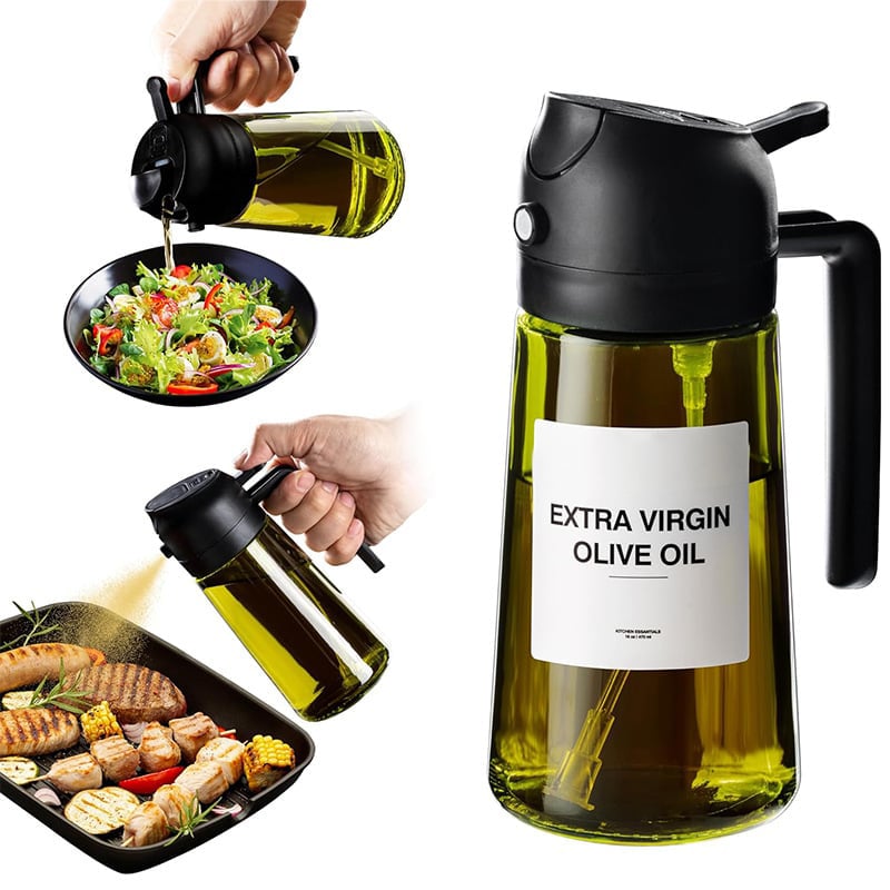 💕2 in 1 Glass Oil Sprayer & Dispenser
