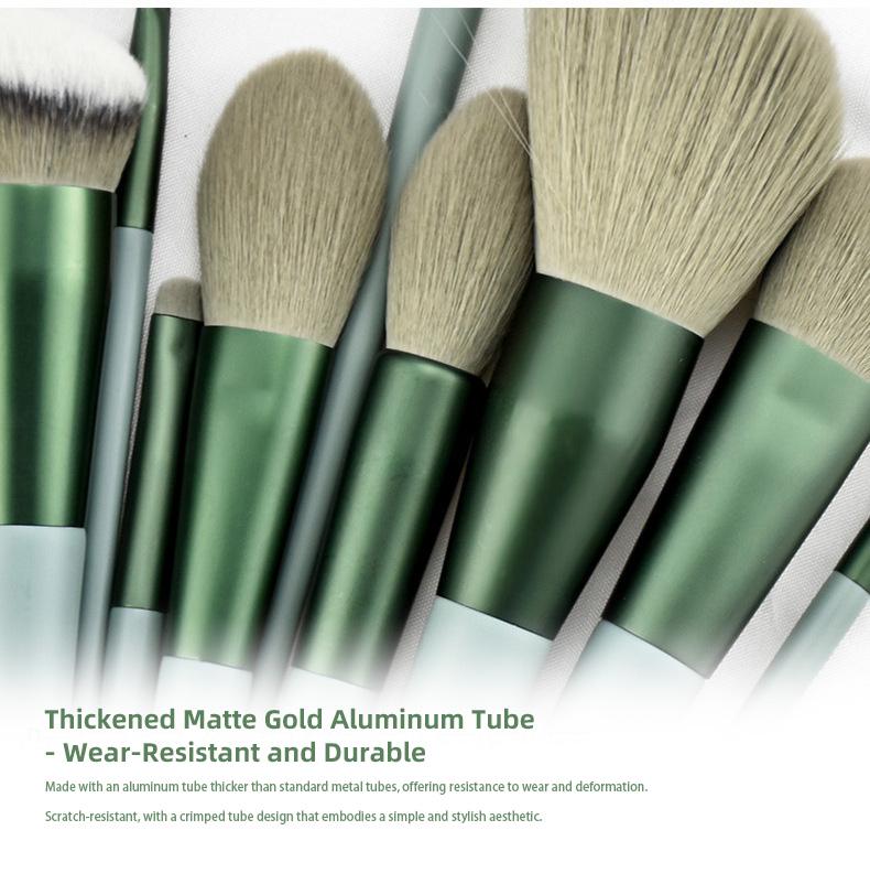 🔥13-Pc Professional Makeup Brush Kit – Soft Synthetic Hair for Face & Eyes – Travel-Friendly