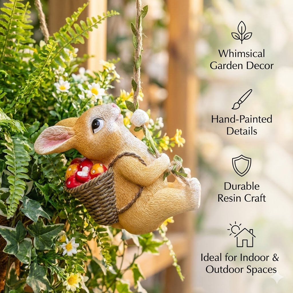 Climbing Rabbit Ornament