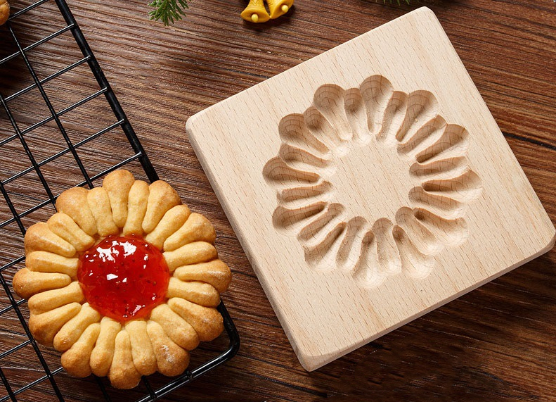 🎁WOOD PATTERNED COOKIE CUTTER - EMBOSSING MOLD FOR COOKIES