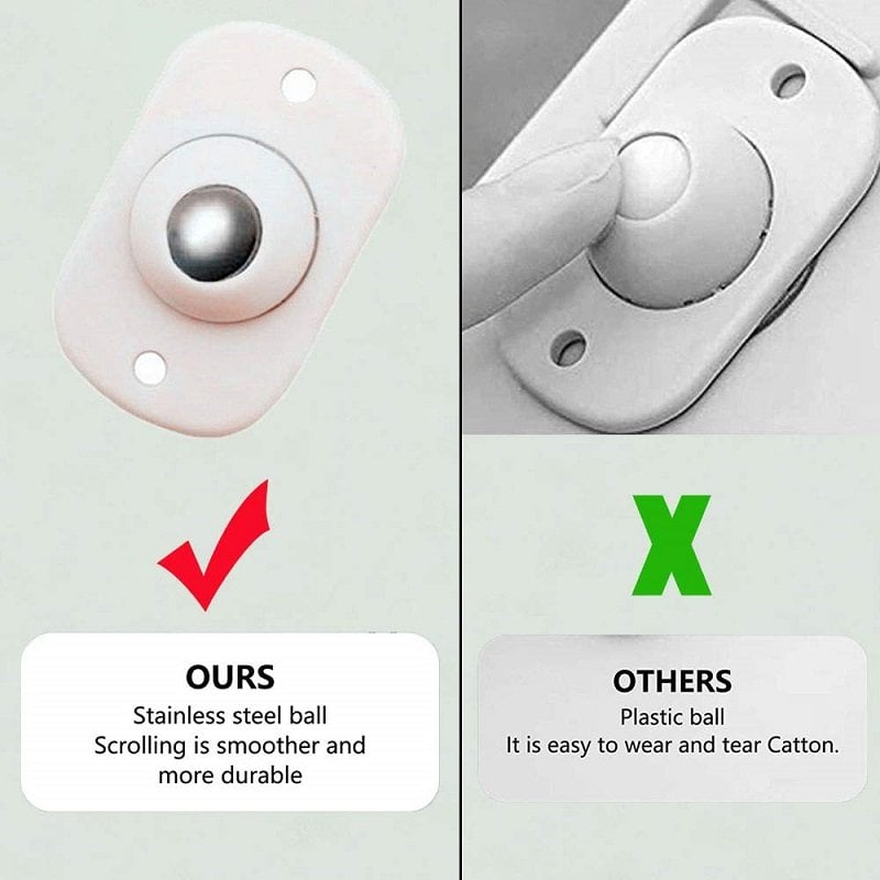 🔥 Stainless Steel Paste Universal Wheel