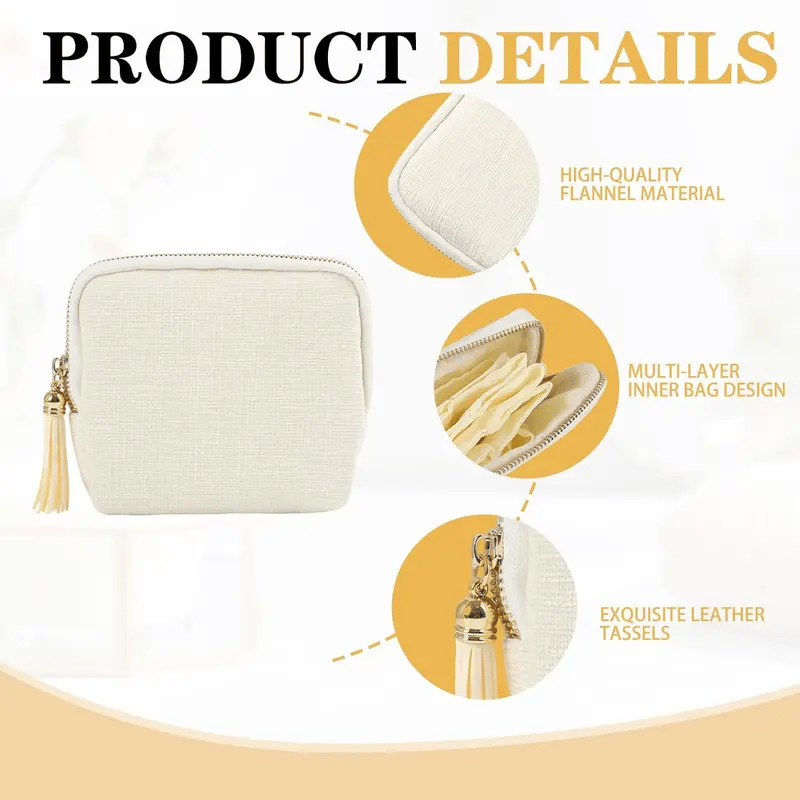 Jewelry zippered pocket case Travel Jewelry Bag Portable Organizer