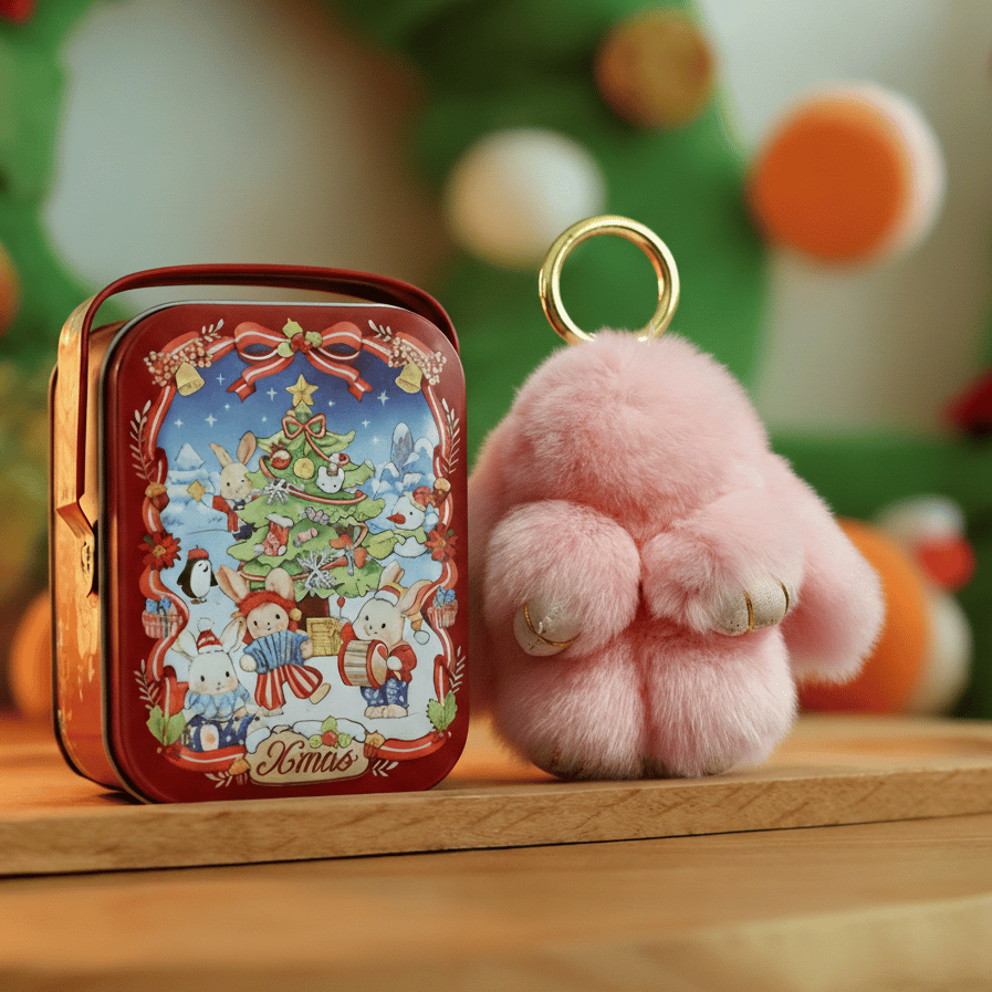 🐰 Handmade Soft Bunny PomPom Charms