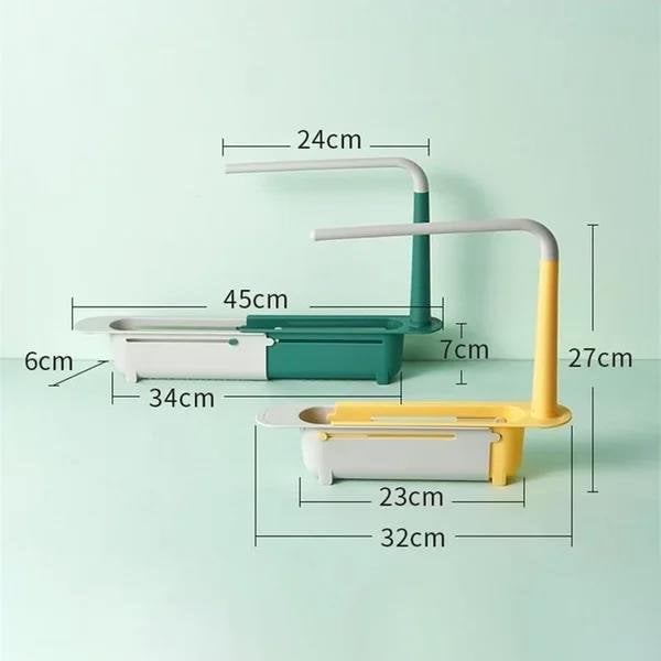 🔥 Telescopic Sink Storage Rack 