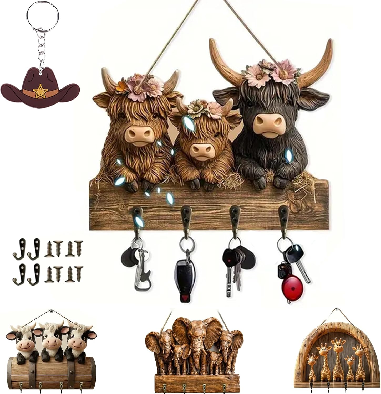 Rustic Style Wooden Decorations