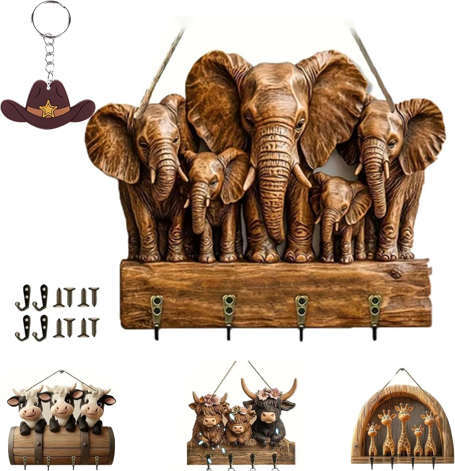 Rustic Style Wooden Decorations