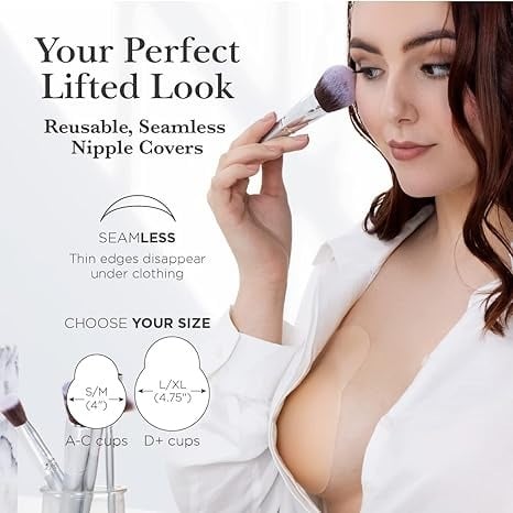 🏆Bestselling🏆 ---- Sticky Not Icky! Seamlesse Uplift Nipple Covers