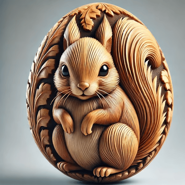 Carved Animal Eggs