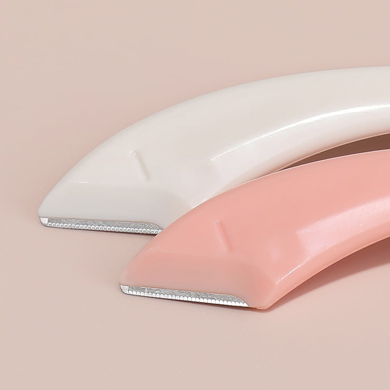 ⚡Beginner's Safety Eyebrow Razor - Stainless Steel Crescent Blade with Micro-Guard