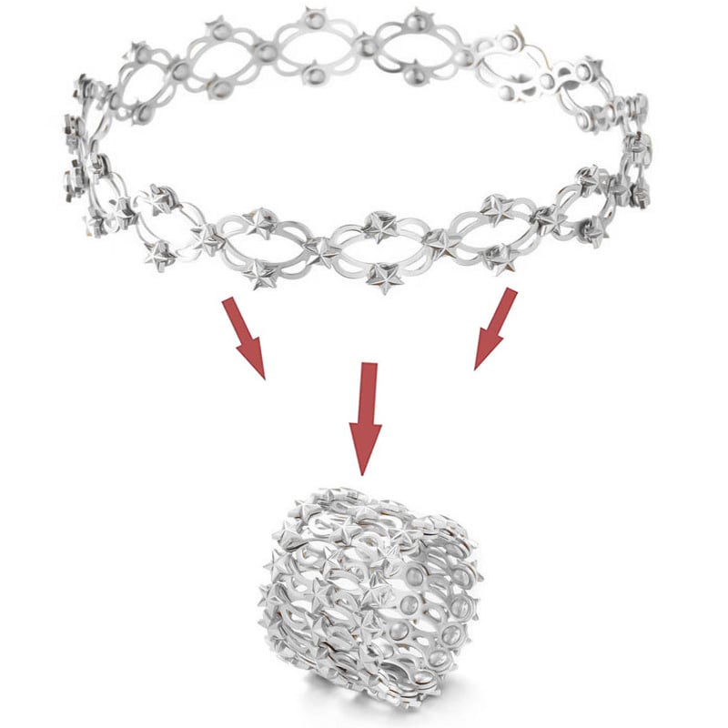 ⏰Magic 2 in 1 Foldable Ring Bracelet
