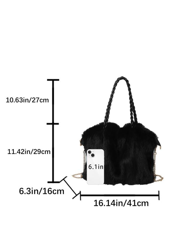 🍂New fashion trend retro plush bag 👜 Crossbody Chain Bag