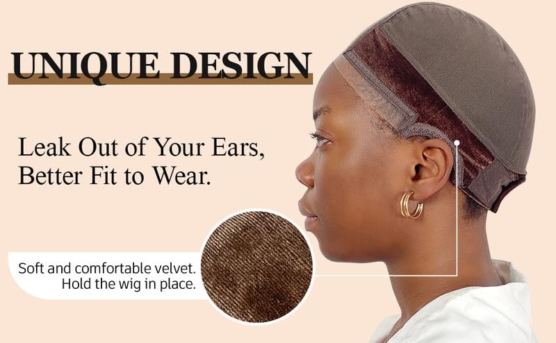 Product Introduction of 【Spring Sales】Wig Grip Cap For Keeping Wigs In Place More Full Cap-wide Transparent Lace For Frontal Closure Lace Wig Brown/Black No Glue Need Reuseable Lightweight And Breathable Fits The Scalp To Avoid Embarrassing Moments 8