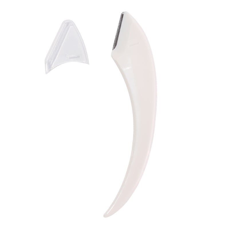 ⚡Beginner's Safety Eyebrow Razor - Stainless Steel Crescent Blade with Micro-Guard